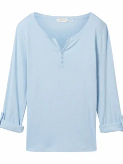 Damen Tom Tailor Damen Henleyshirt