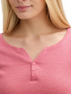 Damen Tom Tailor Damen Henleyshirt