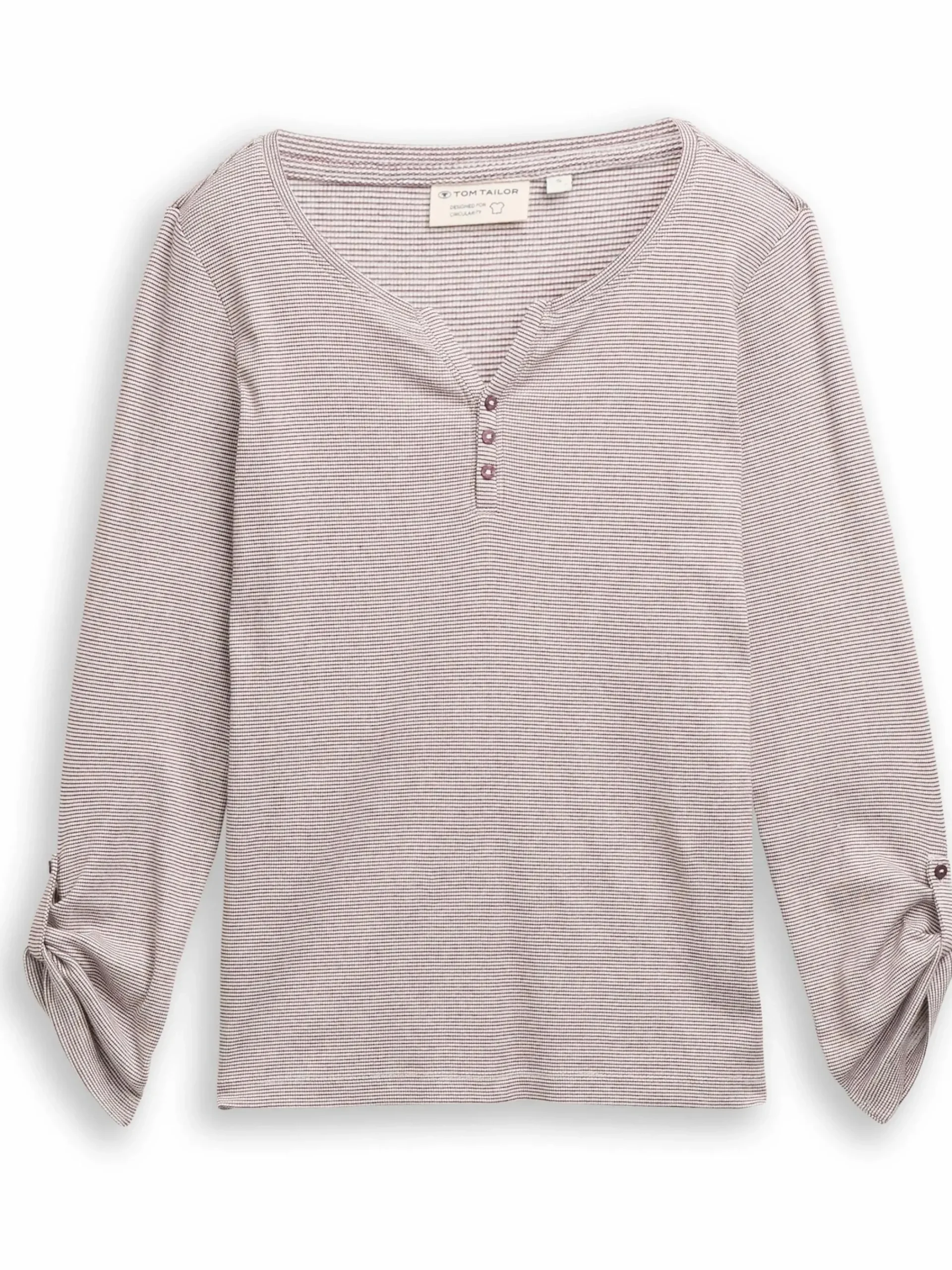 Damen Tom Tailor Damen Henleyshirt