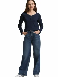 Damen Tom Tailor Damen Henleyshirt