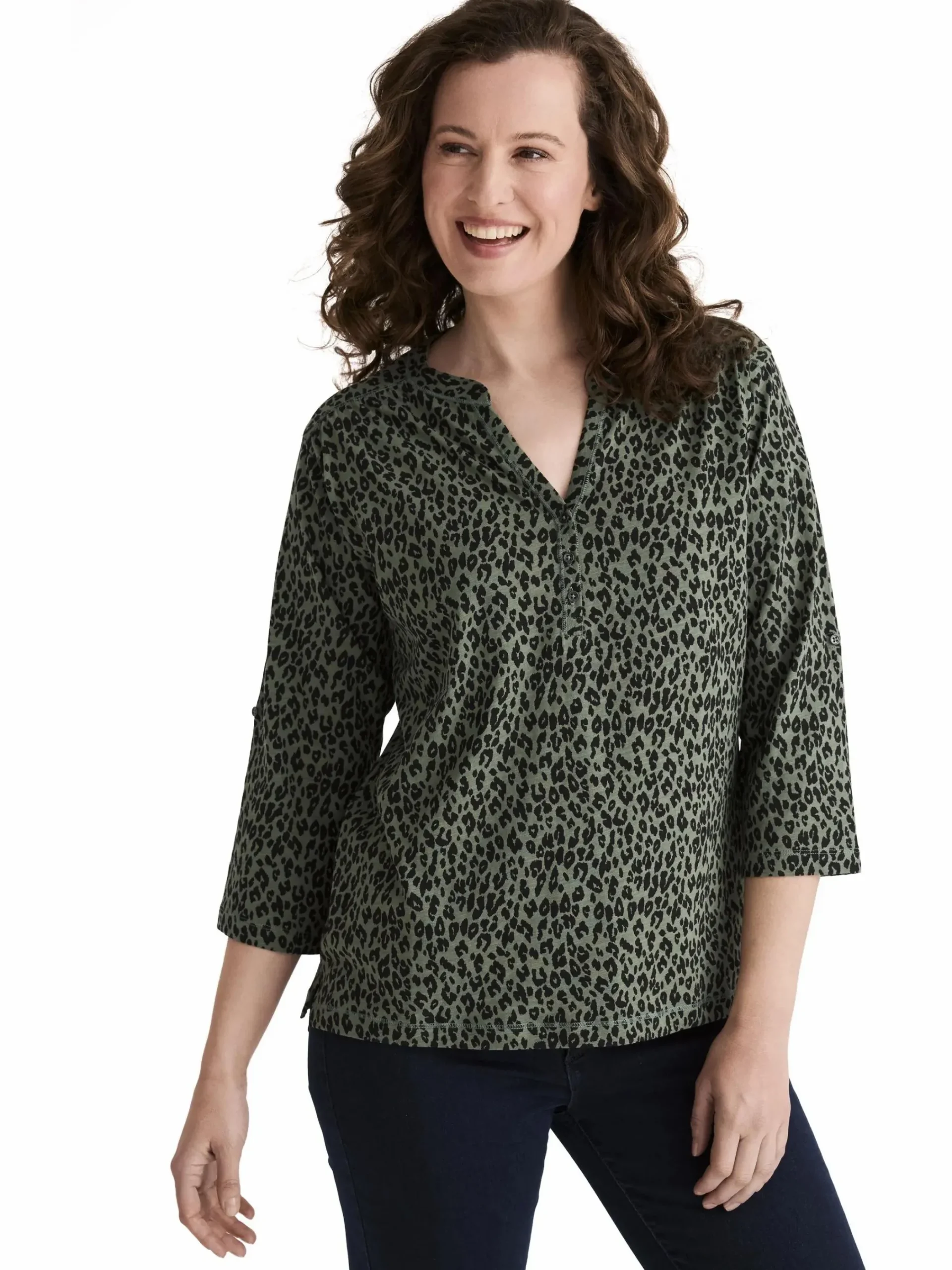 Damen Stooker DOB Damen Henleyshirt "Marie"