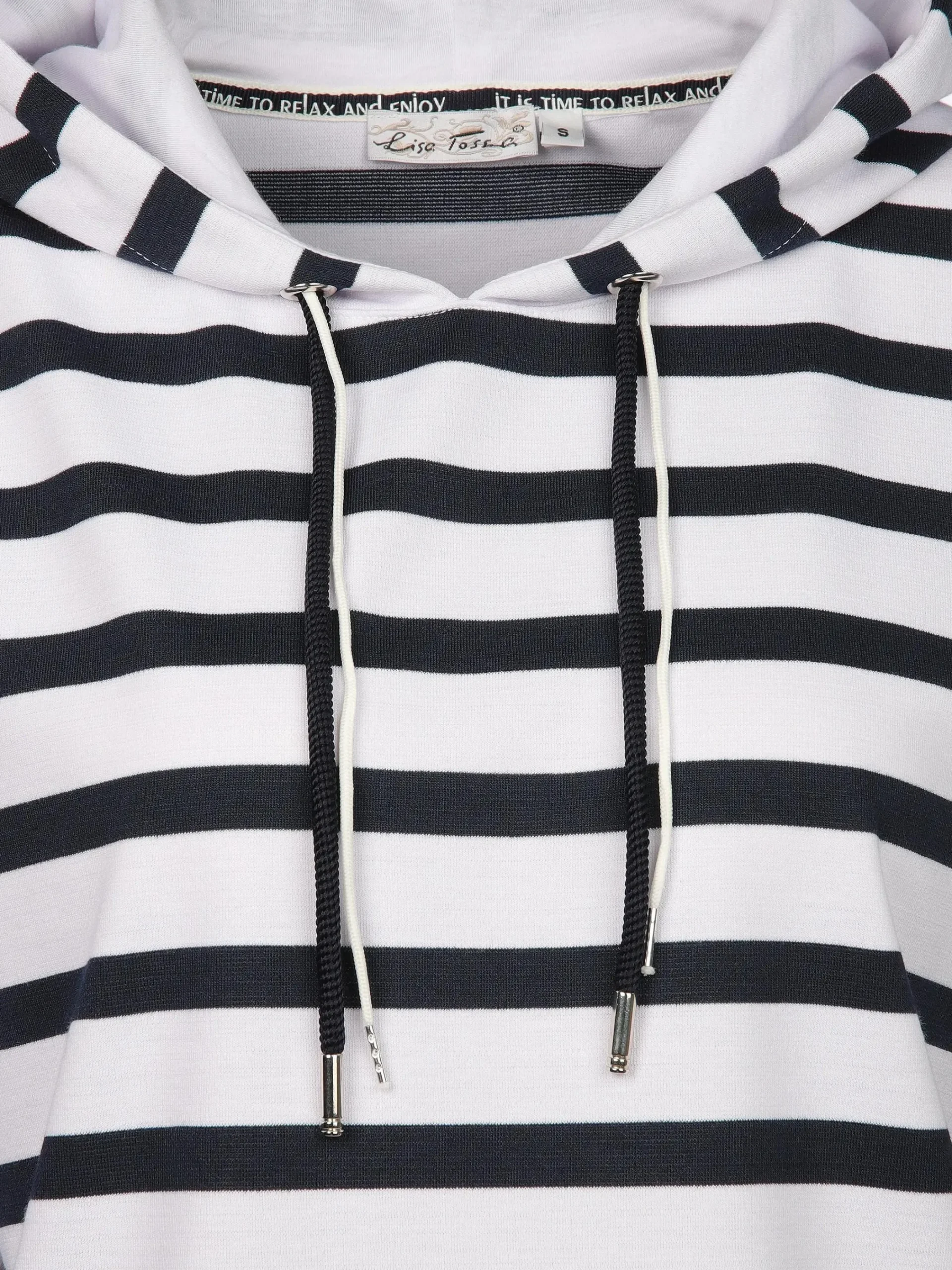 Damen Lisa Tossa Damen Hoodie im Streifenlook