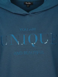 Damen Sure Damen Hoodie mit Stickerei und Pailletten