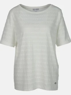 Damen Lisa Tossa Damen Jacquard Shirt mit kurzem Arm