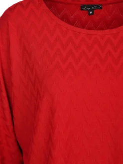 Damen Lisa Tossa Damen Jacquard Shirt mit 3/4 Arm