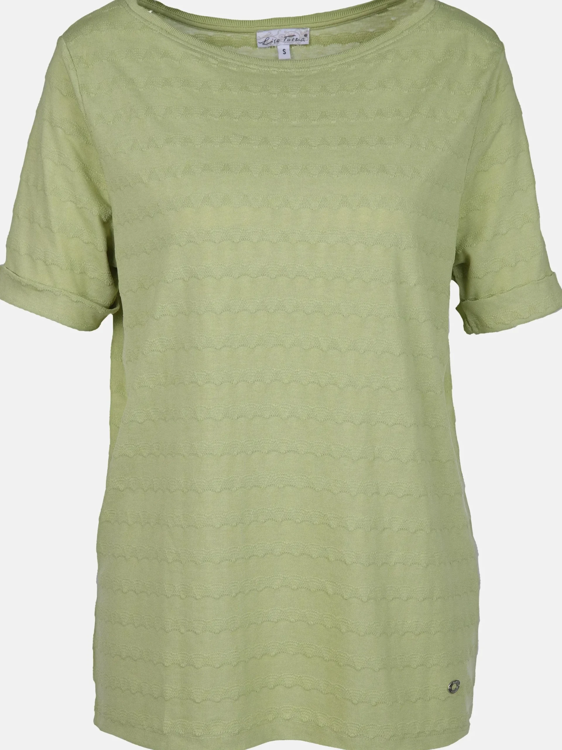 Damen Lisa Tossa Damen Jacquard Shirt mit kurzem Arm