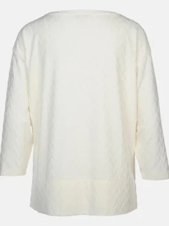 Damen Lisa Tossa Damen Jacquard Shirt mit 3/4 Arm