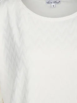 Damen Lisa Tossa Damen Jacquard Shirt mit 3/4 Arm