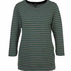 Damen Sure Damen Jacquard Shirt mit 3/4 Arm