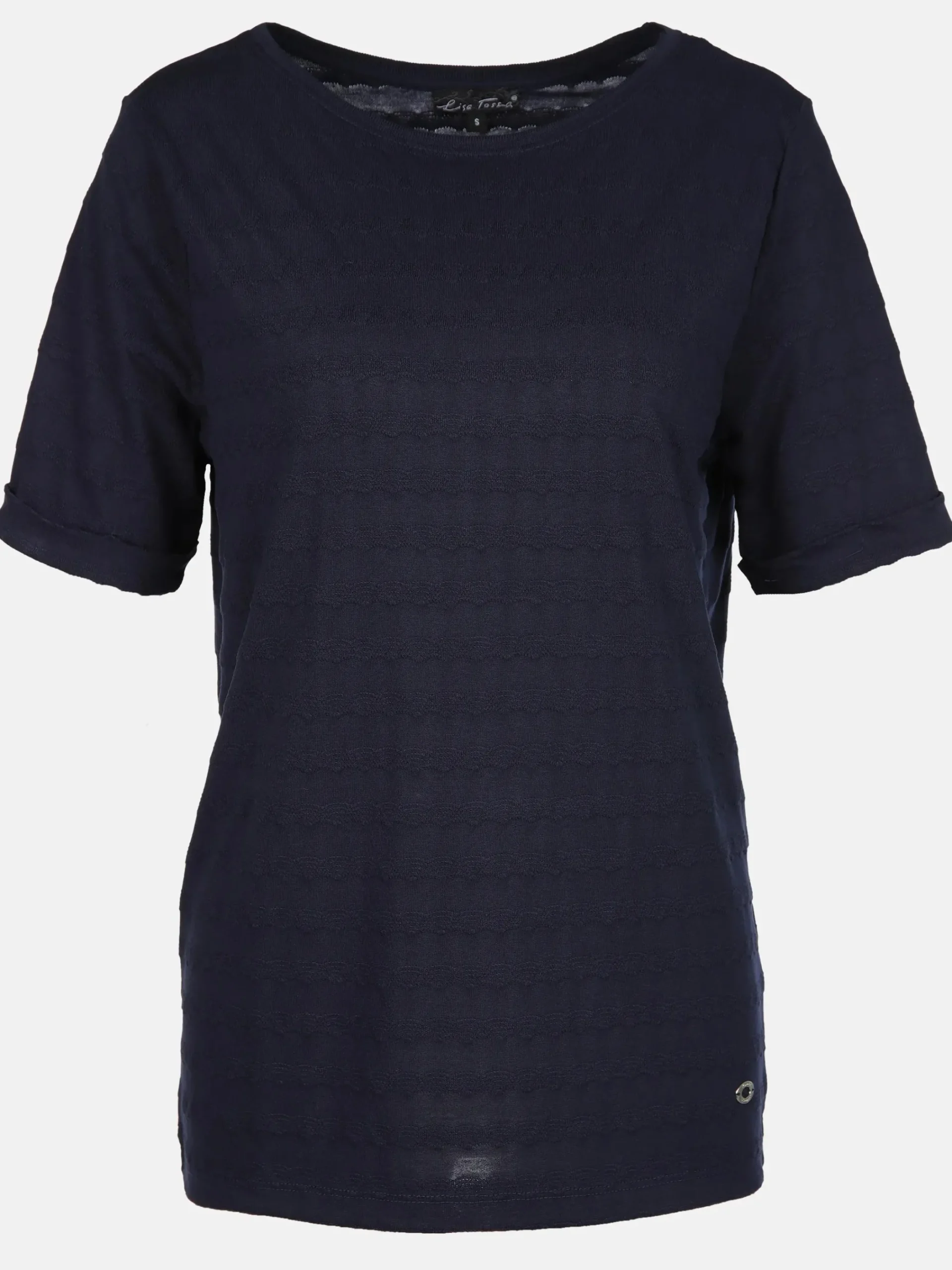 Damen Lisa Tossa Damen Jacquard Shirt mit kurzem Arm