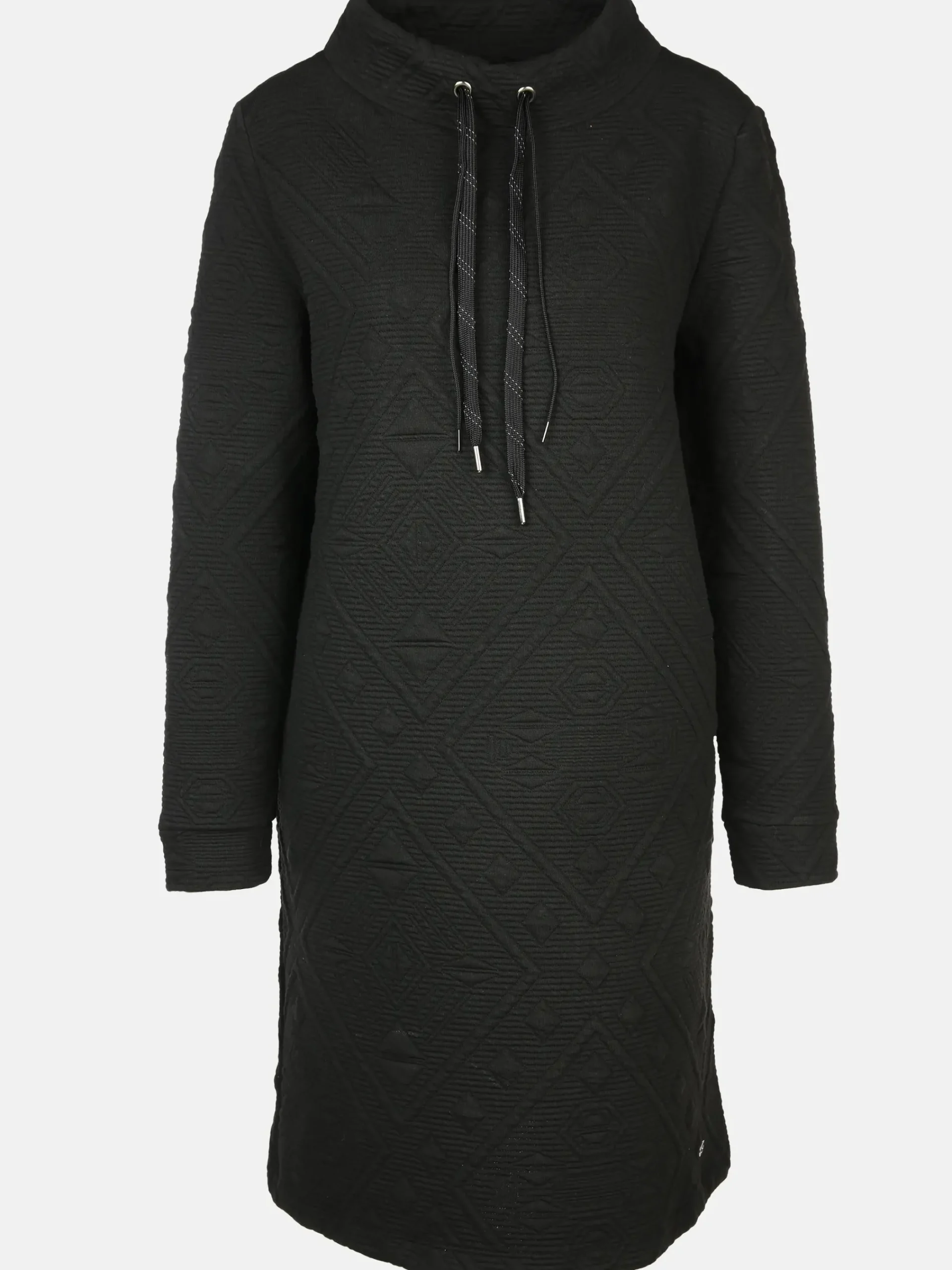 Damen Lisa Tossa Damen Jaquardkleid mit Stehkragen