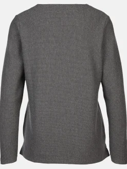 Damen Lisa Tossa Damen Jaquard-Shirt mit Ripp-Struktur