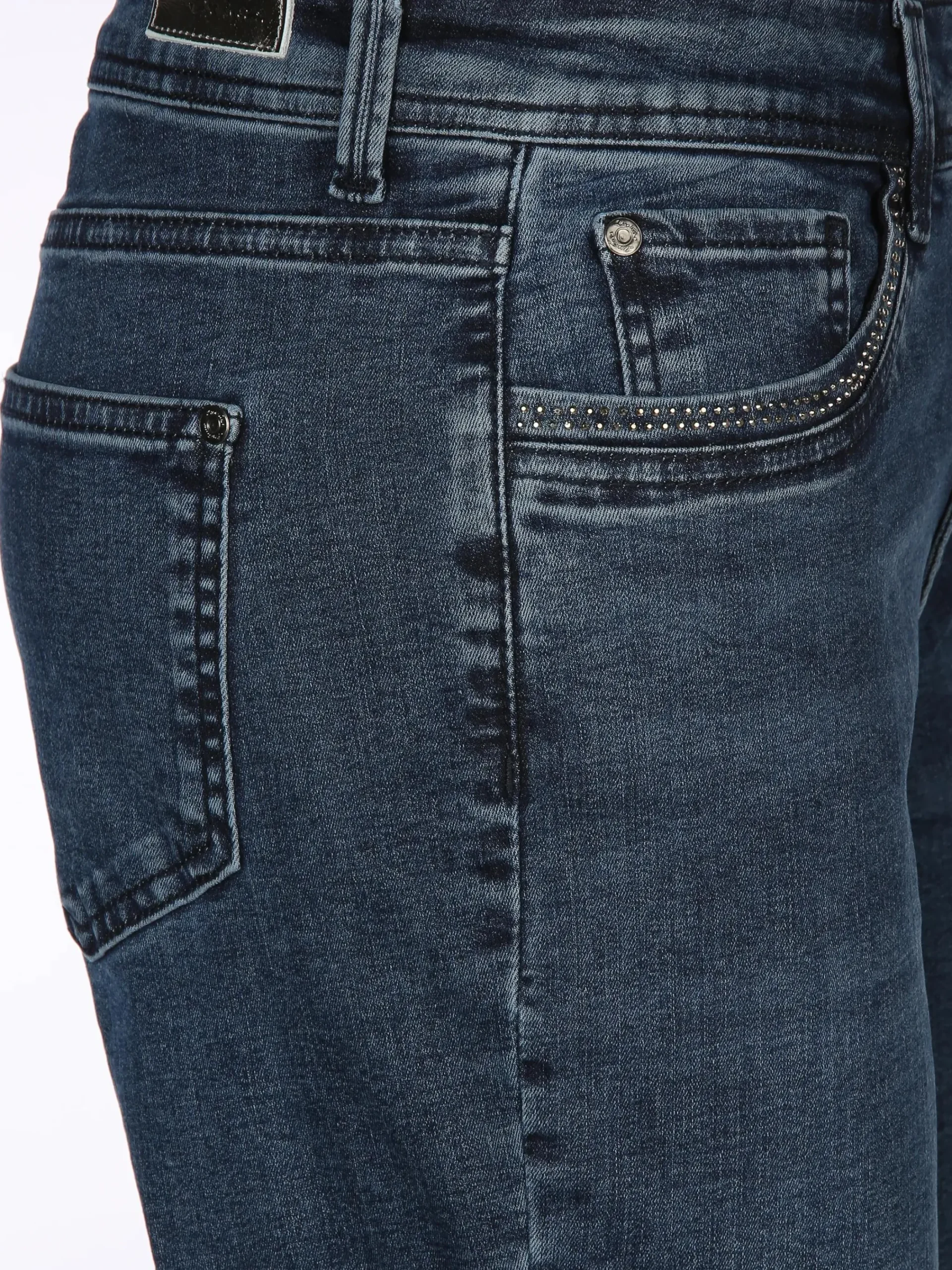 Damen Lisa Tossa Damen Jeans Slim Fit "Hanna" mit Ziersteinchen