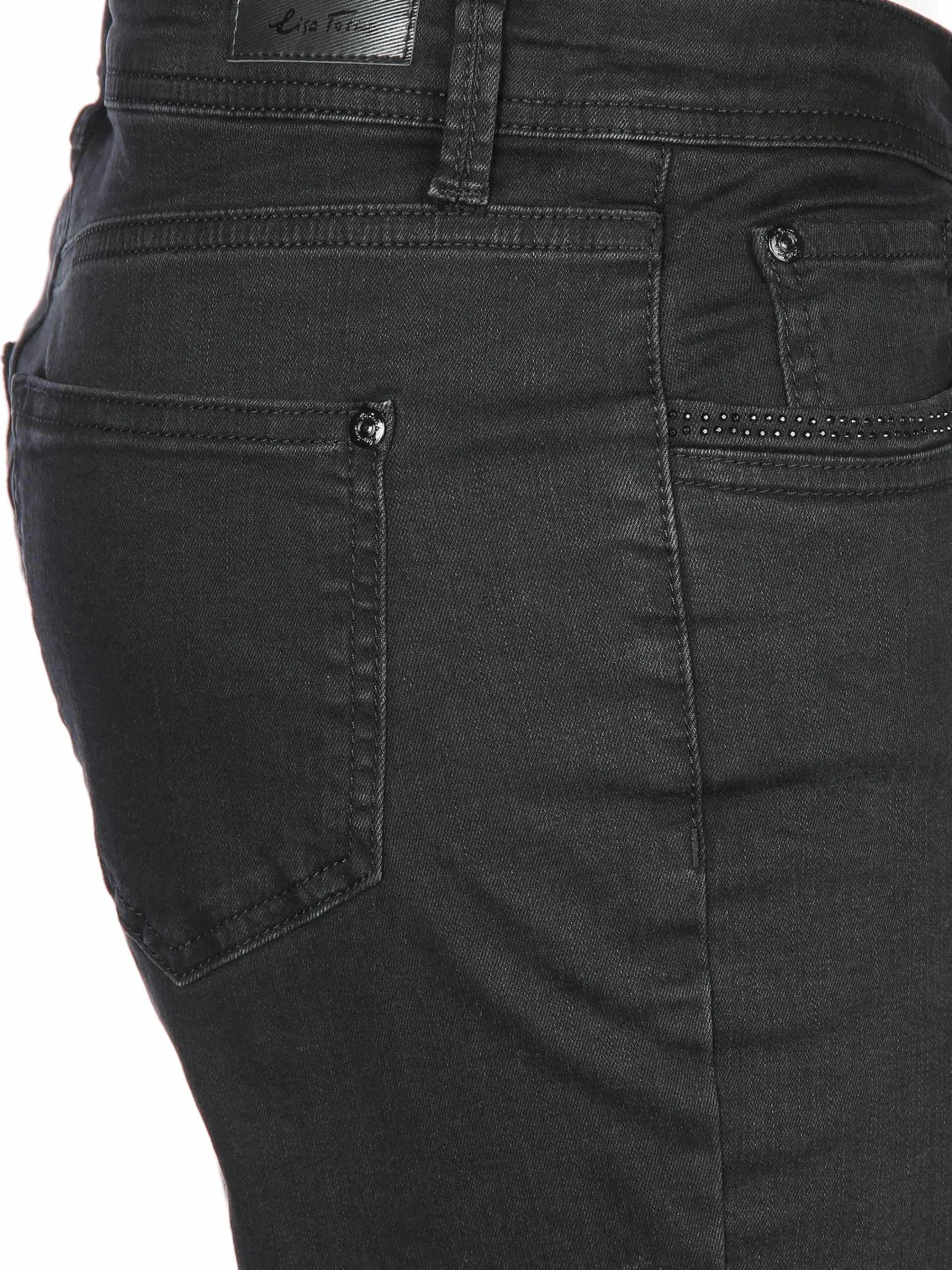 Damen Lisa Tossa Damen Jeans Slim Fit "Hanna" mit Ziersteinchen