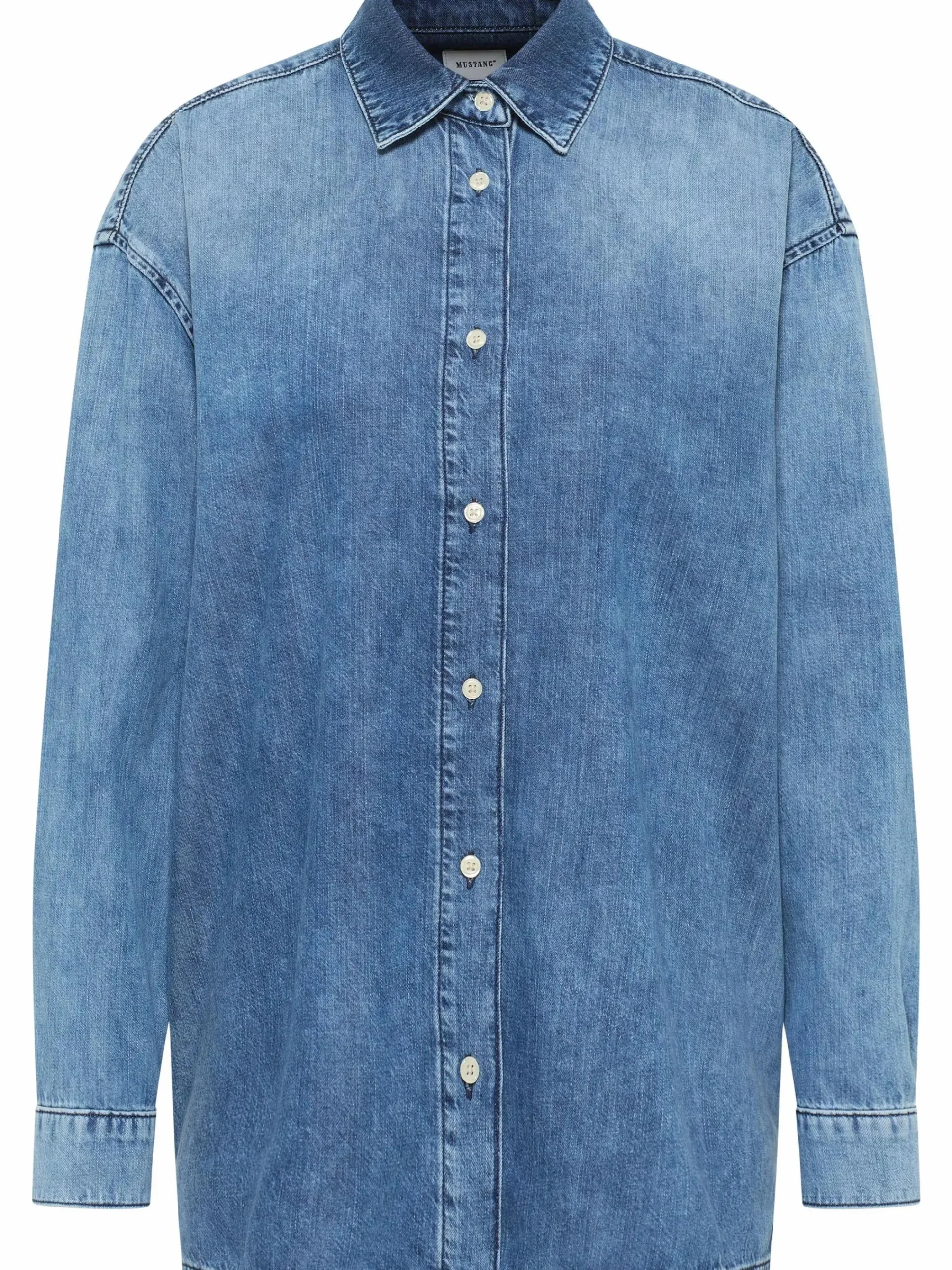 Damen Mustang Damen Jeansbluse "Adona"