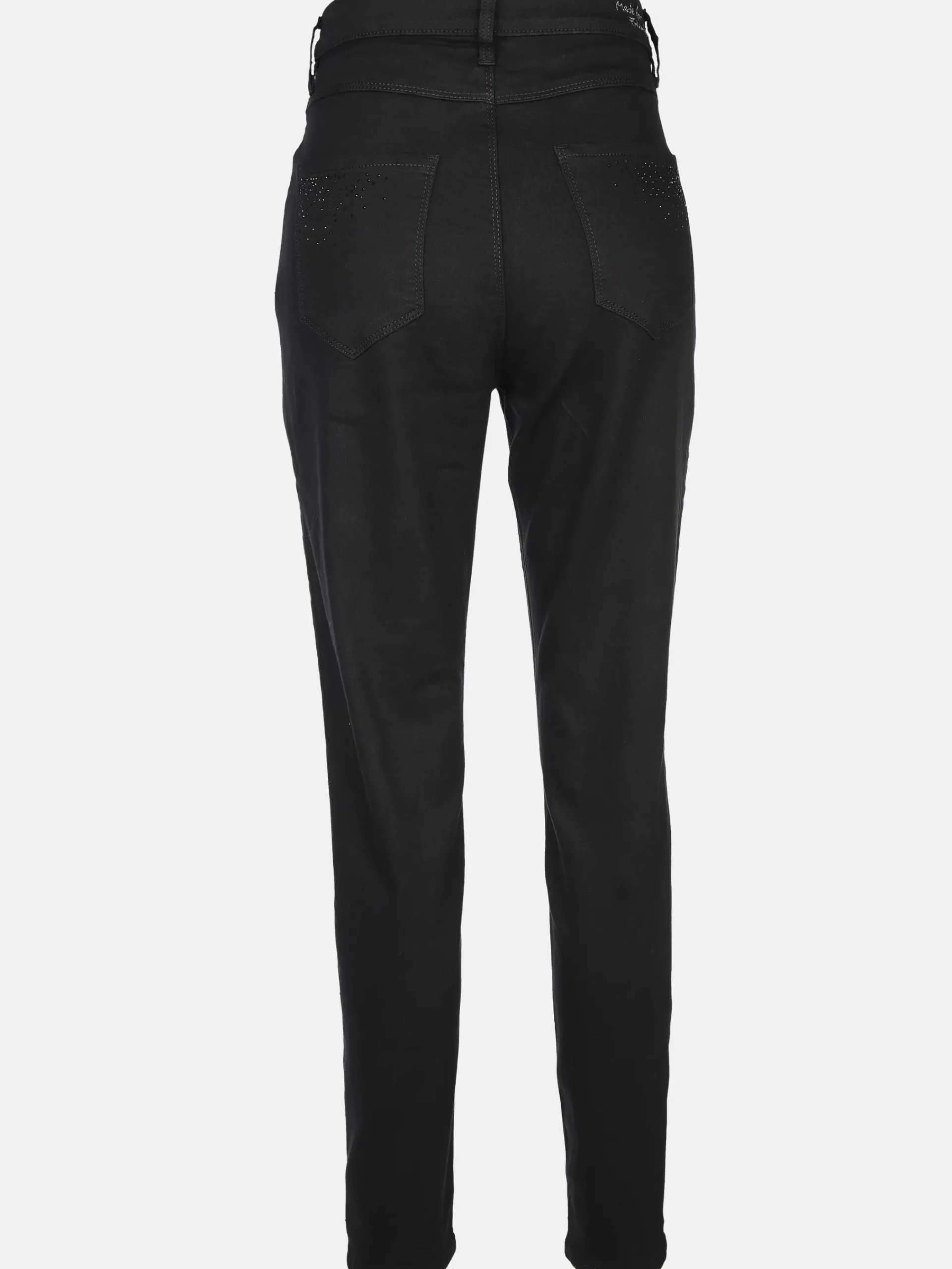 Damen Stooker DOB Damen Jeanshose im Tapered Fit mit Strasssteinchen