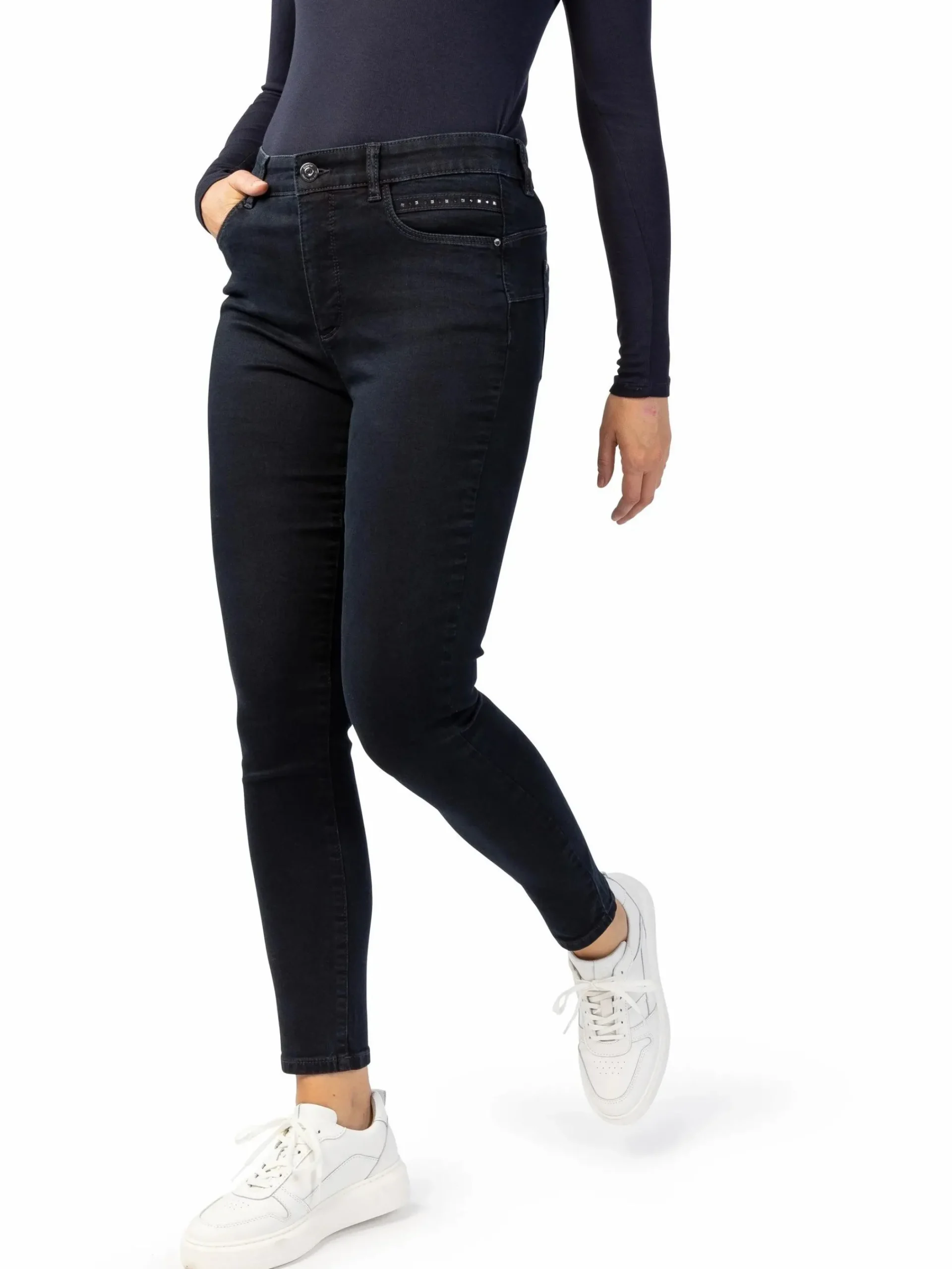 Damen Stooker DOB Damen Jeanshose mit Strasssteinchen