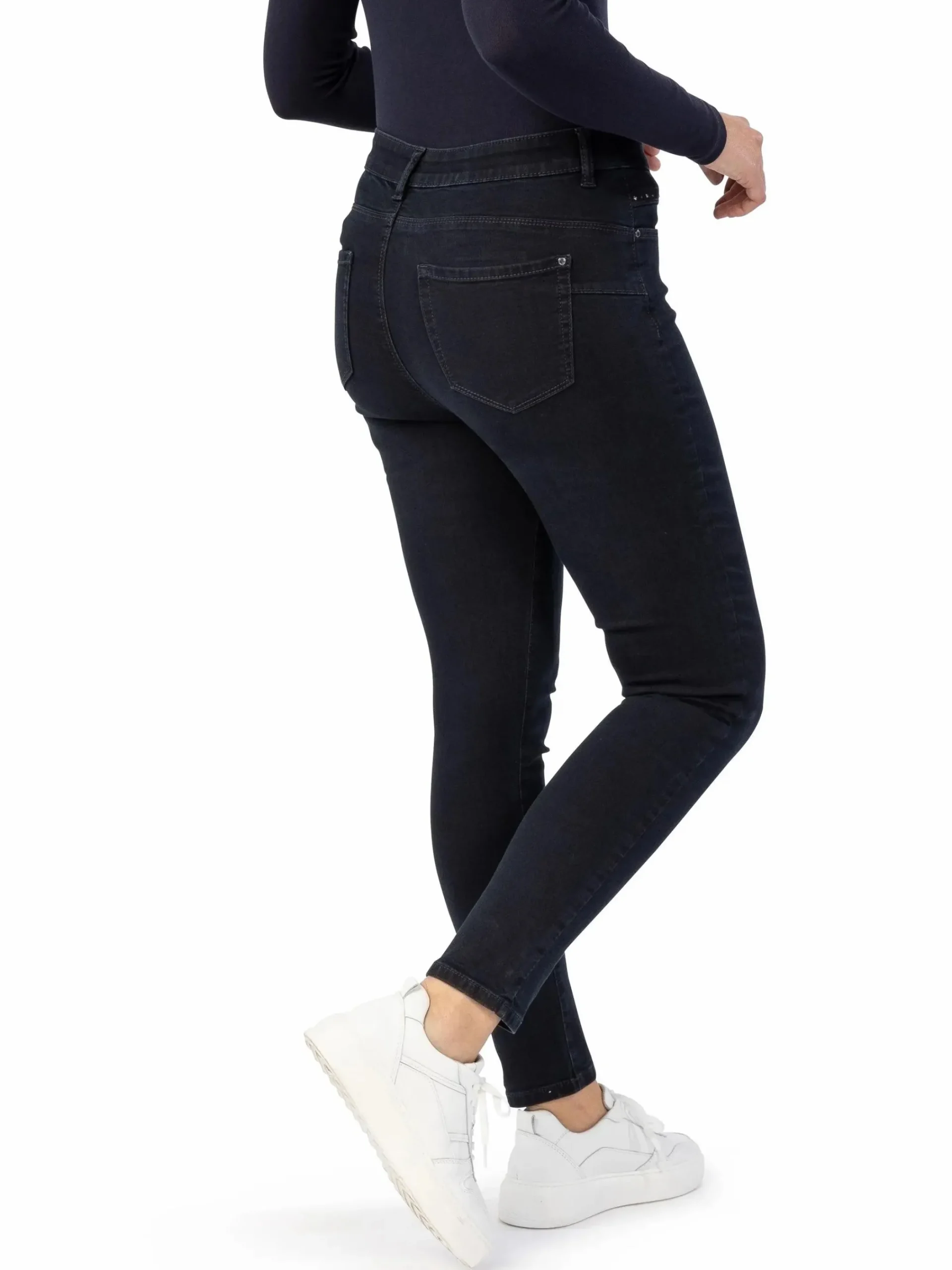 Damen Stooker DOB Damen Jeanshose mit Strasssteinchen