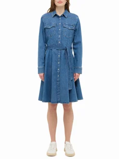 Damen Mustang Damen Jeanskleid