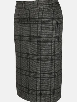 Damen Lisa Tossa Damen Jerseyrock im Karodessin