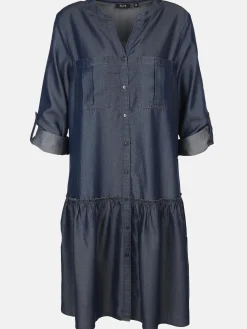 Damen Sure Damen Kleid in Jeansoptik