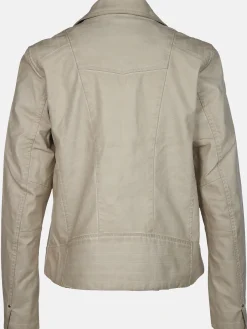 Damen Sure Damen Kunstlederjacke mit Reißverschluss