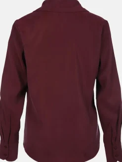 Damen IX-O Damen Langarmbluse mit verdeckter Knopfleiste