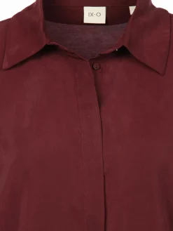 Damen IX-O Damen Langarmbluse mit verdeckter Knopfleiste