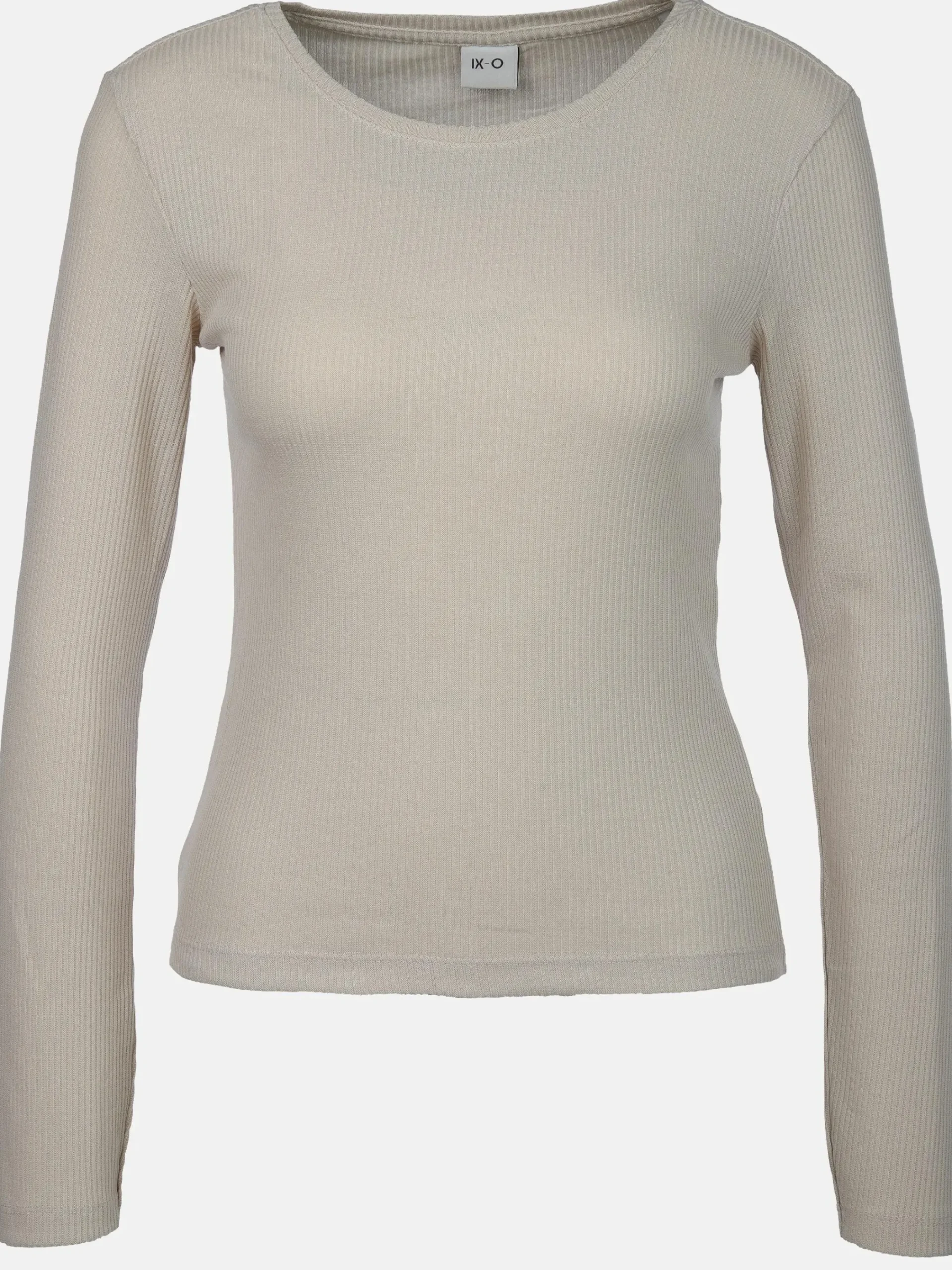 Damen IX-O Damen Langarmshirt in Ripp-Optik