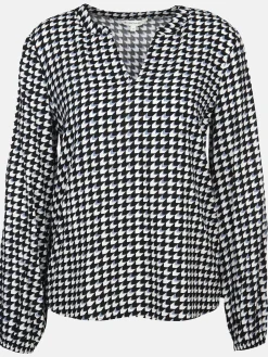 Damen Tom Tailor Damen Langarmshirt mit Alloverprint