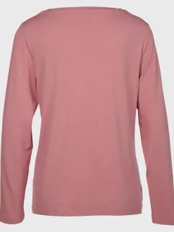 Damen Lisa Tossa Damen Langarmshirt mit Glitzerprint und Glitzernieten