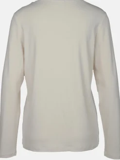 Damen Lisa Tossa Damen Langarmshirt mit Glitzerprint und Glitzernieten