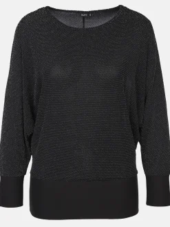 Damen Sure Damen Lurexshirt mit Fledermausärmeln