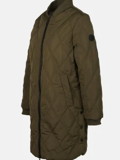 Damen Lisa Tossa Damen Mantel mit Rautensteppung