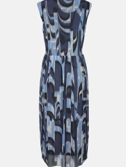 Damen Lisa Tossa Damen Meshkleid mit Alloverprint