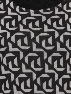 Damen Lisa Tossa Damen Meshshirt mit Alloverprint