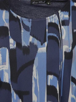 Damen Lisa Tossa Damen Meshshirt mit Alloverprint