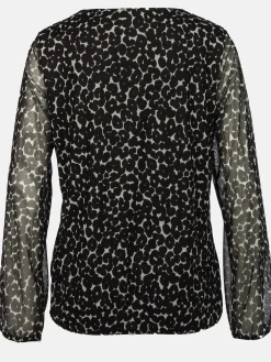 Damen Lisa Tossa Damen Meshshirt mit Print