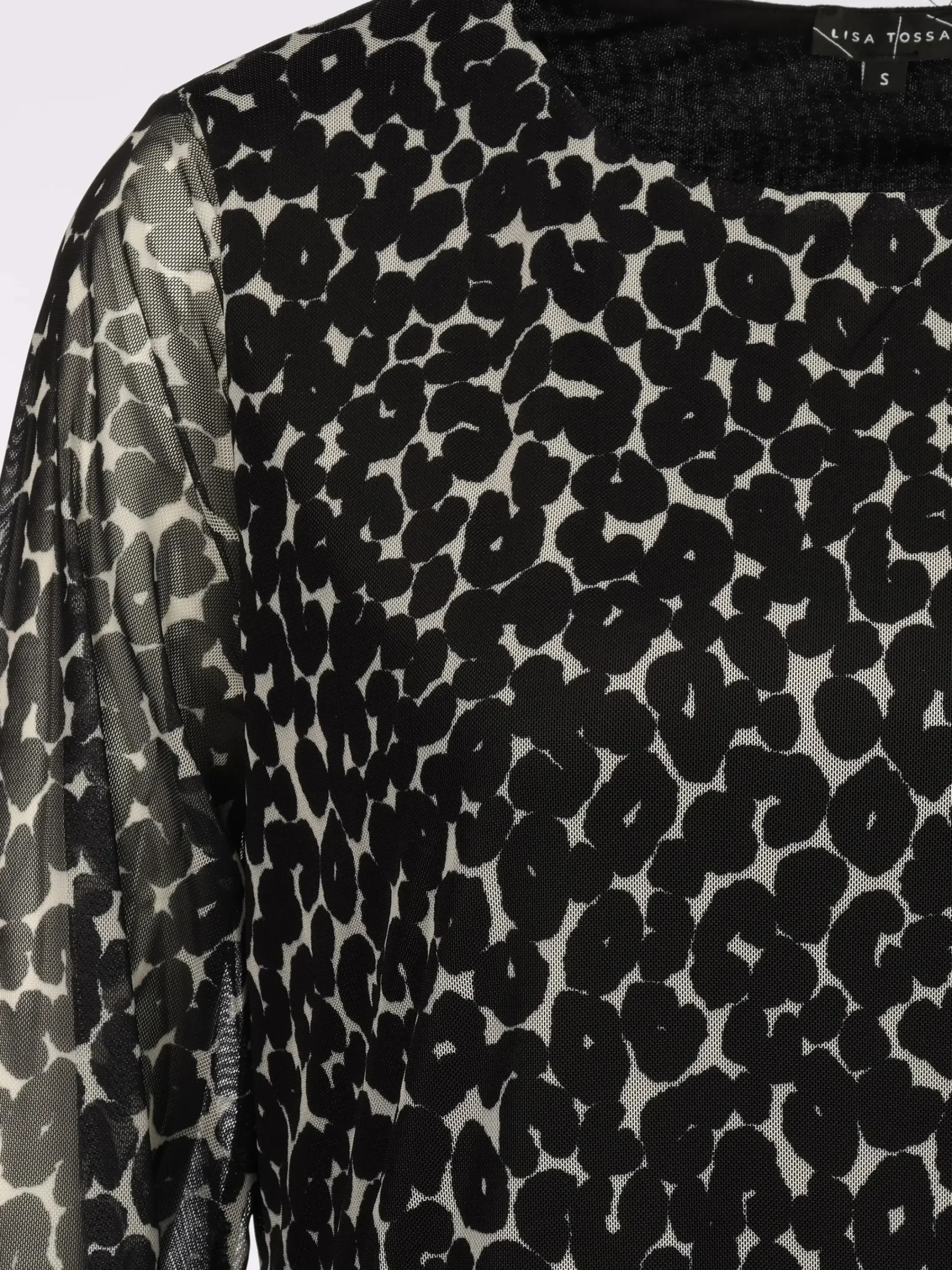 Damen Lisa Tossa Damen Meshshirt mit Print