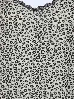 Damen Sure Damen Nachthemd in Leo-Optik