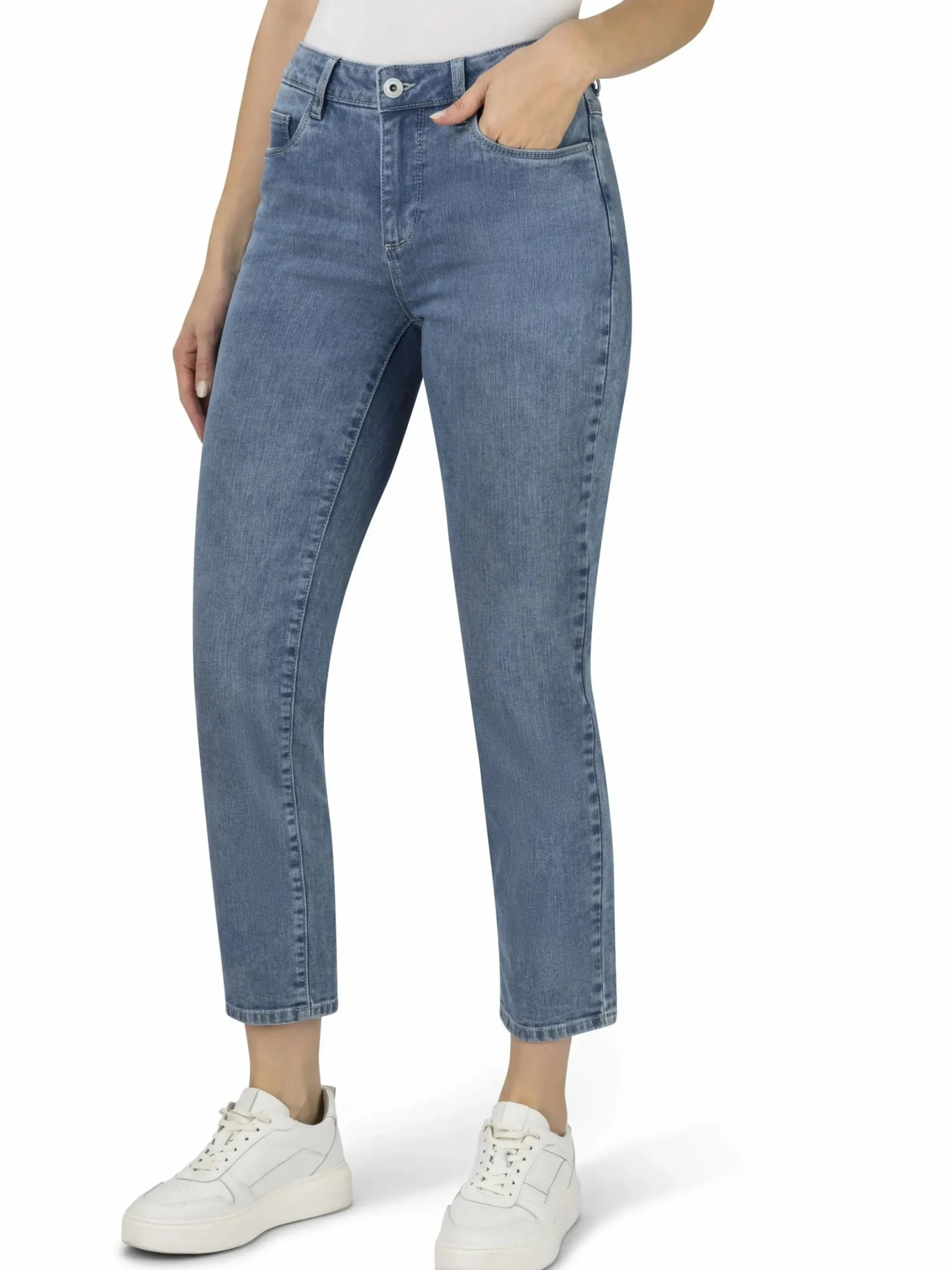 Damen Stooker DOB Damen 5-Pocket Hose ZERMATT Straight Slim Fit