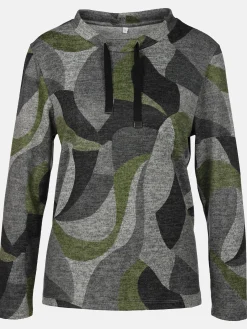 Damen Sure Damen Print Flauschshirt