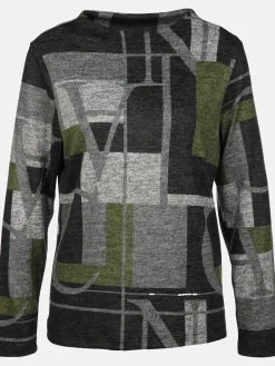 Damen Sure Damen Print Flauschshirt