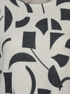 Damen Sure Damen Printshirt in Strickoptik mit 3/4 Arm