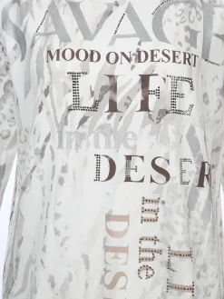 Damen Lisa Tossa Damen Printshirt mit Glitzersteinchen