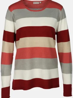 Damen Sure Damen Pullover "Cashmere Like" mit breiten Frabstreifen