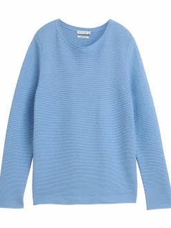 Damen Tom Tailor Damen Pullover in Ottoman Ripp