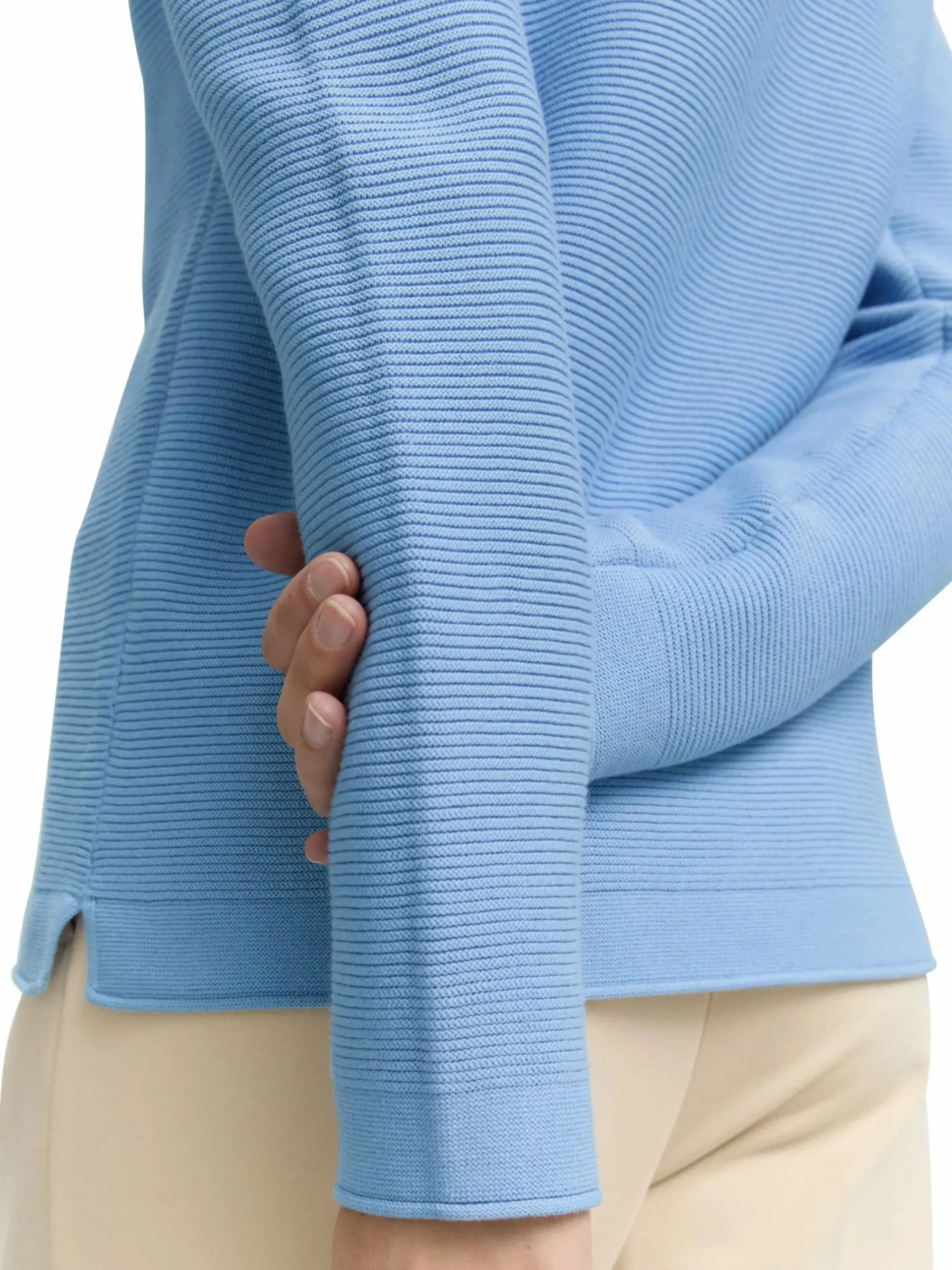 Damen Tom Tailor Damen Pullover in Ottoman Ripp