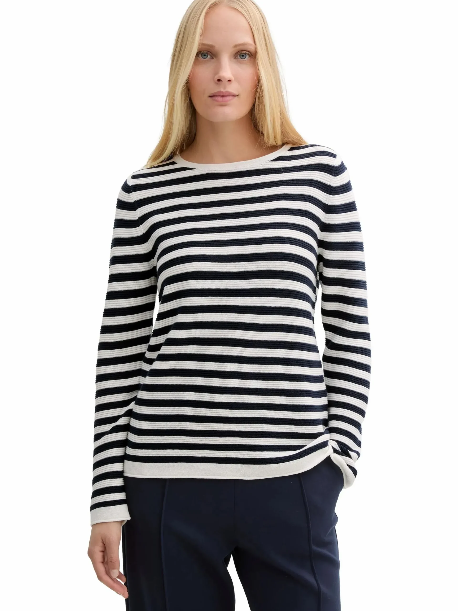 Damen Tom Tailor Damen Pullover in Ottoman Ripp