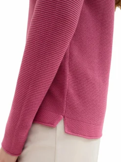 Damen Tom Tailor Damen Pullover in Ottoman Ripp